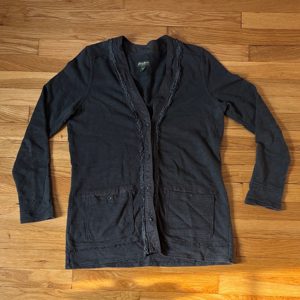 Eddie Bauer Dark Gray Knit Sweater
